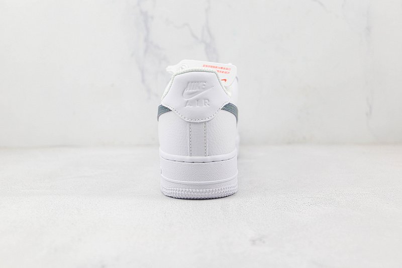 Nike Air Force 1 Low "White/Glitter Swoosh Green" фото № 9