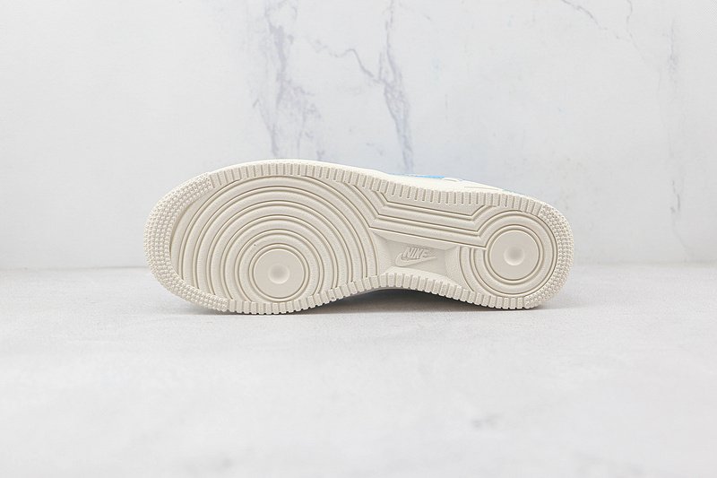 Nike Air Force 1 Low "Cream/Sea Blue" фото № 8