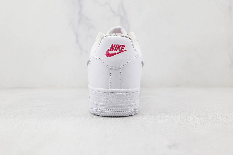 Nike Air Force 1 Low "White/Black Glitter Swoosh" фото № 9