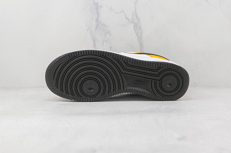 Nike Air Force 1 Low "Black/Gold/Jersey Mesh" фото № 8