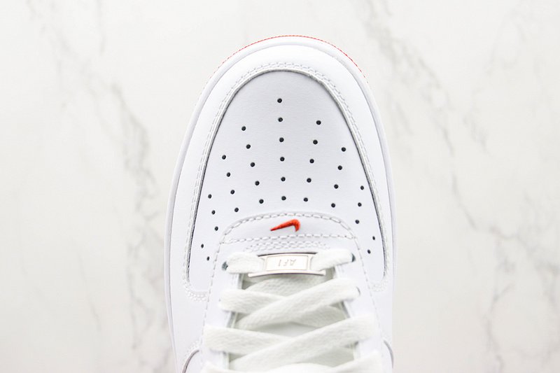 Nike Air Force 1 Low "White/Picante Red" фото № 4