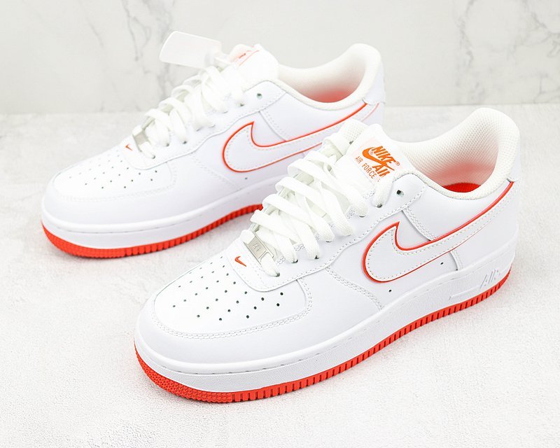 Nike Air Force 1 Low "White/Picante Red" фото № 5