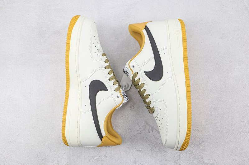 Nike Air Force 1 Low "Rice White/Yellow/Green Lacing" фото № 7