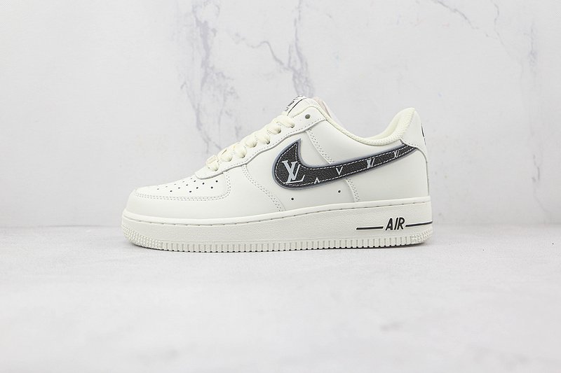 Louis Vuitton x Nike Air Force 1 Low "Cream/Black/Grey" фото № 2