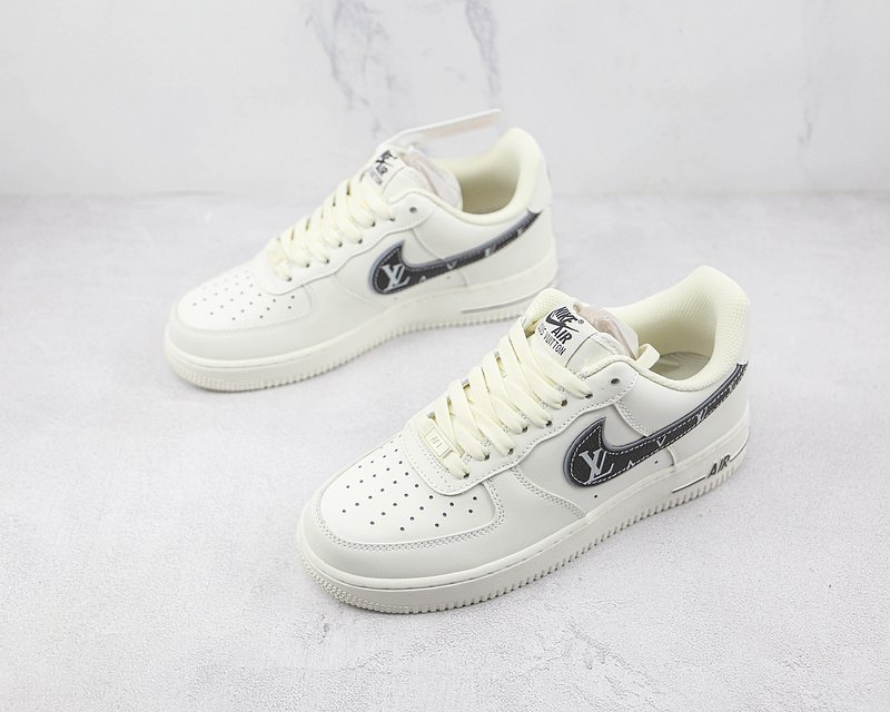 Louis Vuitton x Nike Air Force 1 Low "Cream/Black/Grey" фото № 5
