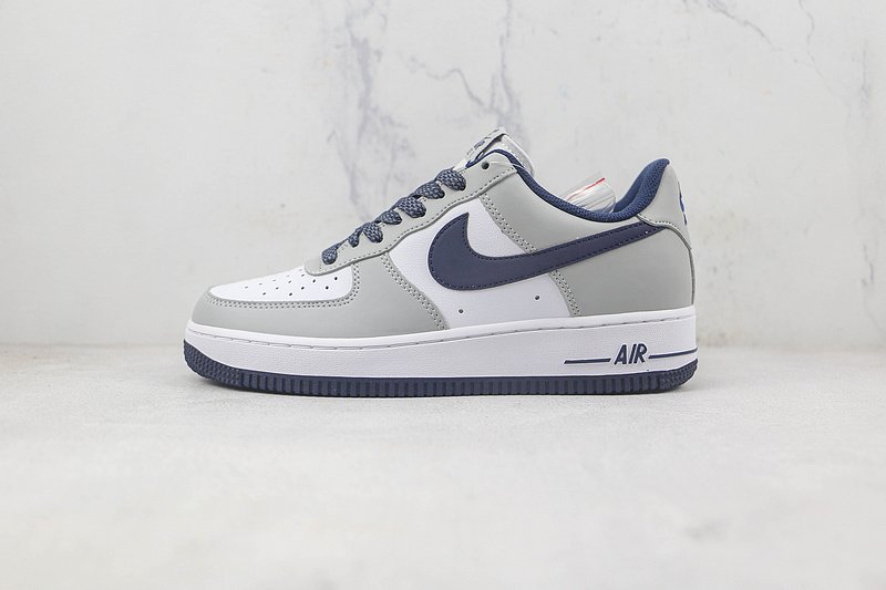 Nike Air Force 1 07 Low "White/Grey/Blue" фото № 2