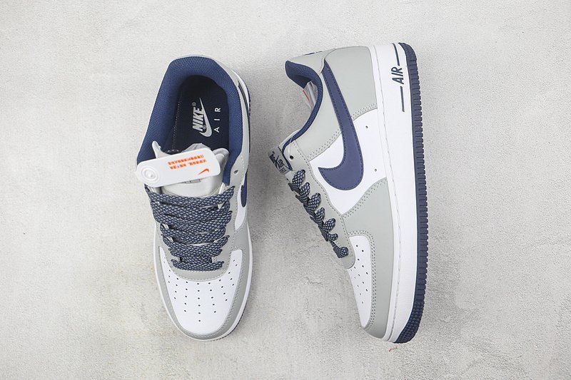 Nike Air Force 1 07 Low "White/Grey/Blue" фото № 7