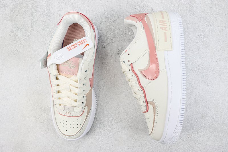 Nike Air Force 1 Shadow "White/Pink" фото № 7
