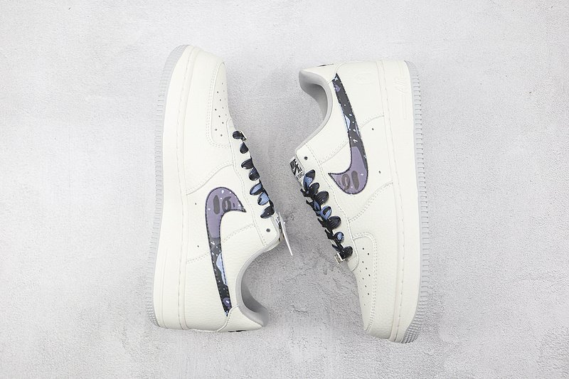 Bape x Nike Air Force 1 07 Low "White/Blue" фото № 6