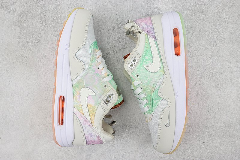 Nike Air Max 1 "White/Cream/Green" фото № 6