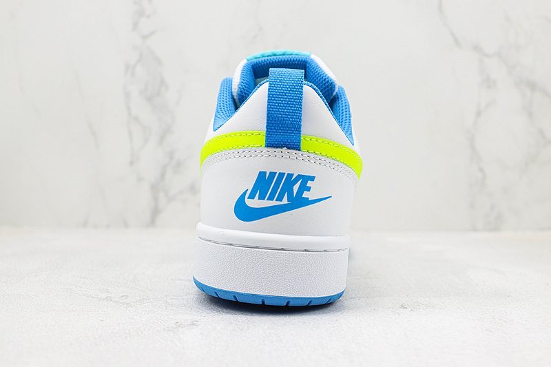 Nike Court Borough Low 2 "White/Volt Blue/Yellow" фото № 9