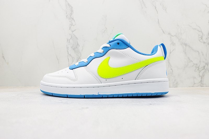 Nike Court Borough Low 2 "White/Volt Blue/Yellow" фото № 2
