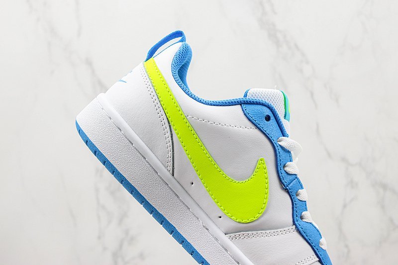 Nike Court Borough Low 2 "White/Volt Blue/Yellow" фото № 3