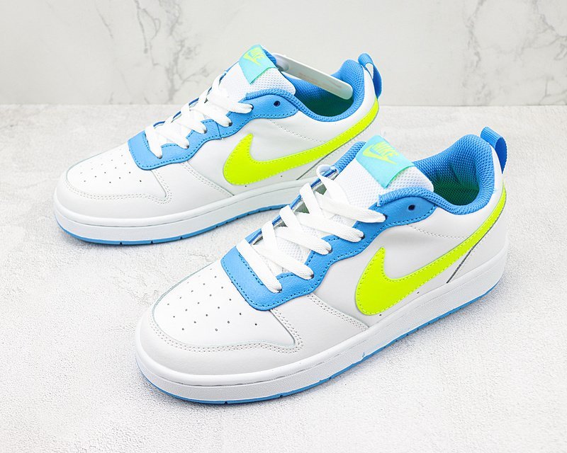 Nike Court Borough Low 2 "White/Volt Blue/Yellow" фото № 5