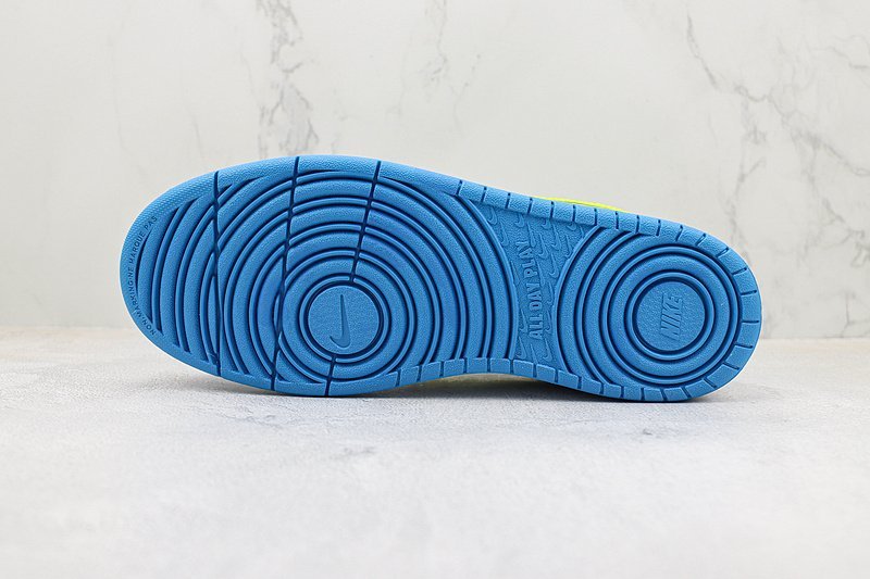 Nike Court Borough Low 2 "White/Volt Blue/Yellow" фото № 8