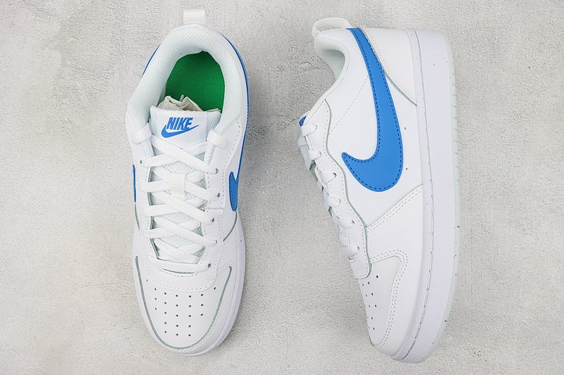Nike Court Borough Low 2 "White/Sea Blue" фото № 6