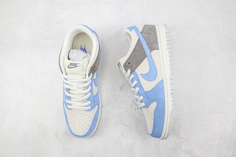 Nike Dunk Low "PRM White/Navy Blue/Silver/Grey" фото № 7