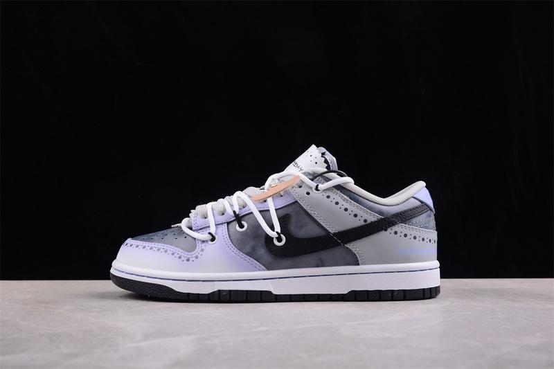 Nike Dunk Low Rope Laces "Gray to Violet" фото № 2