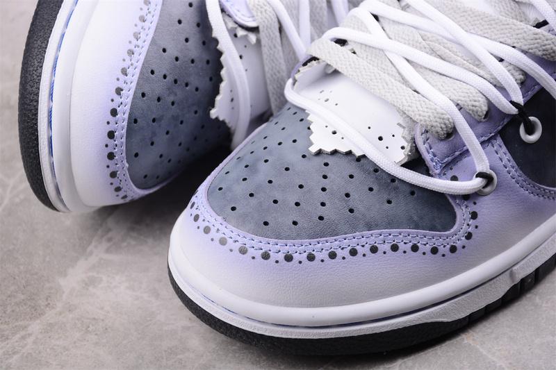 Nike Dunk Low Rope Laces "Gray to Violet" фото № 3