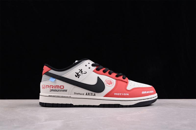 Nike Dunk Low Racers "Red/White/Gray" фото № 6