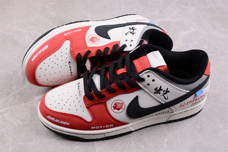 Nike Dunk Low Racers "Red/White/Gray" фото № 3
