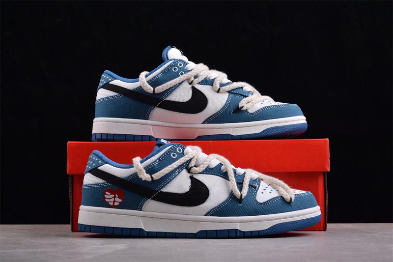Nike Dunk Low Rope Laces "Denim/Heart" фото № 5