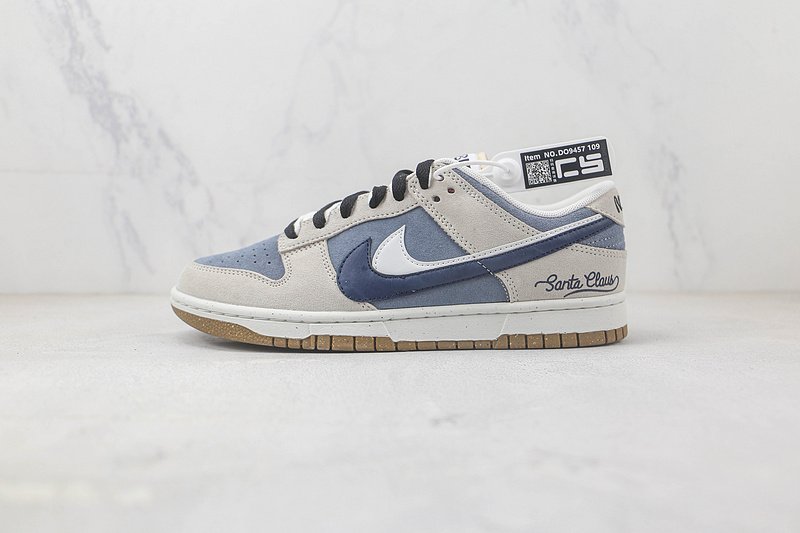 Nike Dunk Low SE 85 Double Swoosh "Grey/Dark Blue" фото № 2