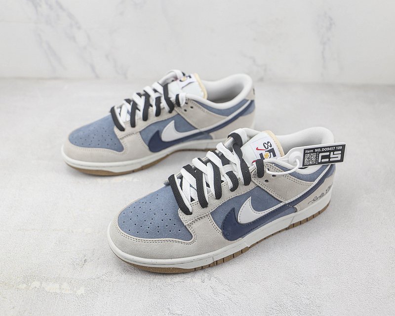 Nike Dunk Low SE 85 Double Swoosh "Grey/Dark Blue" фото № 5