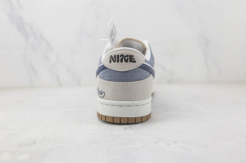 Nike Dunk Low SE 85 Double Swoosh "Grey/Dark Blue" фото № 8