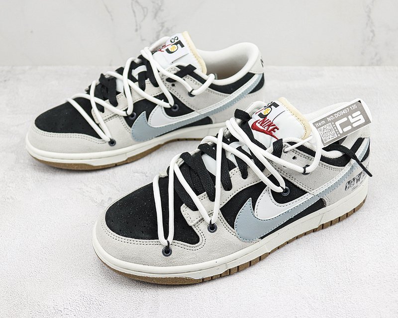 Nike SB Dunk Low Swoosh 85 "Grey/Black/Blue" фото № 5