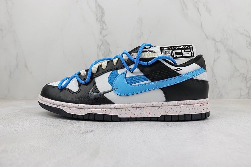 Nike SB Dunk Low "Black/White/Sky Blue" фото № 2