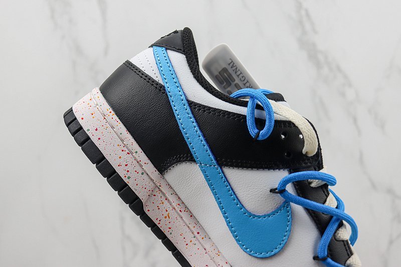 Nike SB Dunk Low "Black/White/Sky Blue" фото № 4