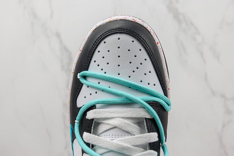 Nike Dunk Low "Multiple Swooshes White/Washed Teal" фото № 3