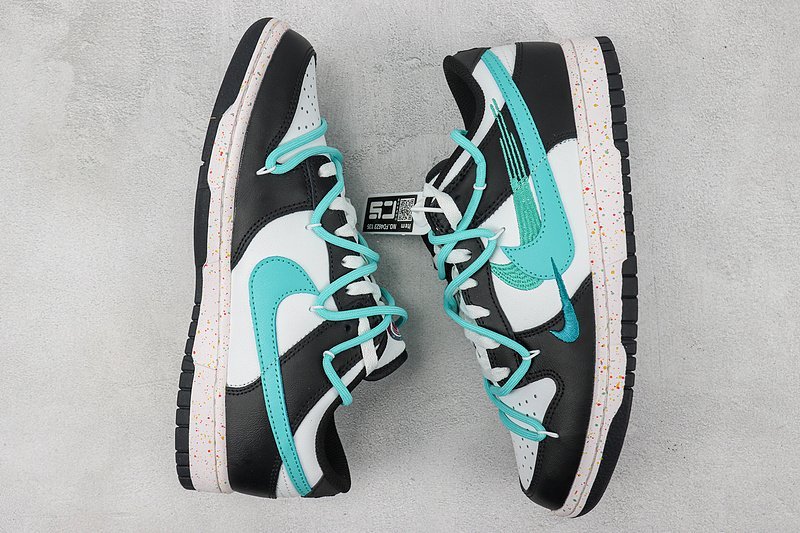Nike Dunk Low "Multiple Swooshes White/Washed Teal" фото № 6
