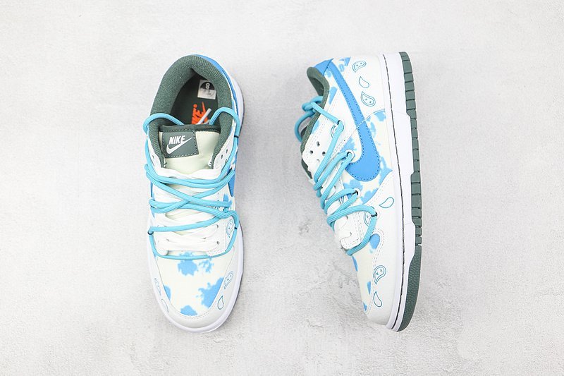 Nike Dunk Low "White/Blue/Light Blue" фото № 7