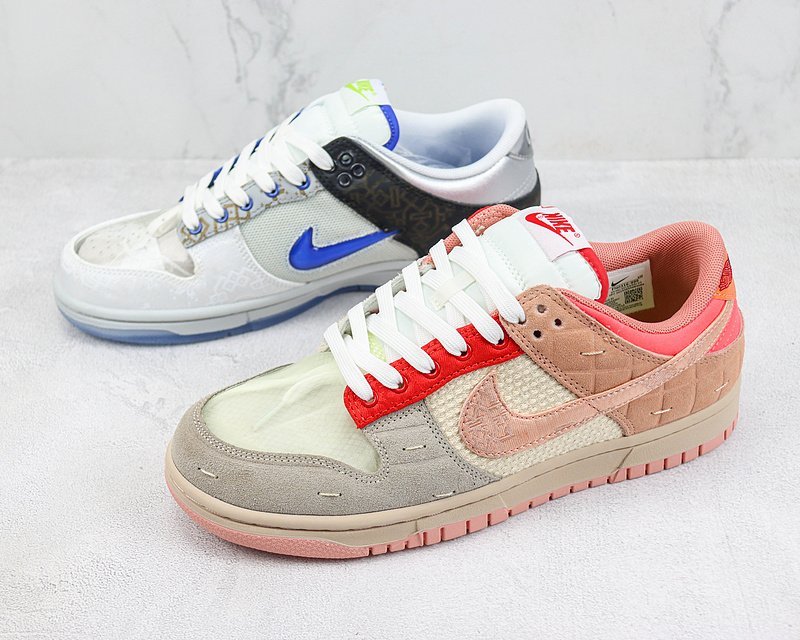 CLOT x Nike Dunk Low "What The" фото № 5