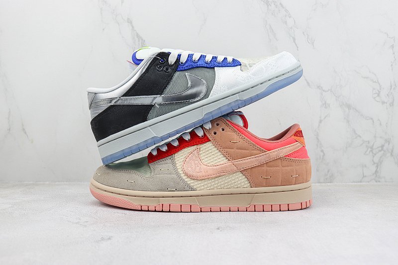 CLOT x Nike Dunk Low "What The" фото № 8