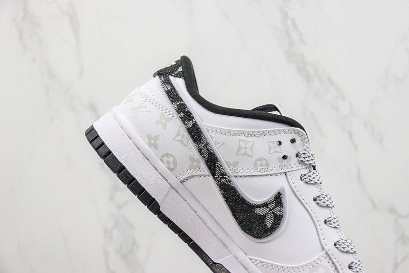 Louis Vuitton x Nike SB Dunk Low "Off White/Black/Grey" фото № 3