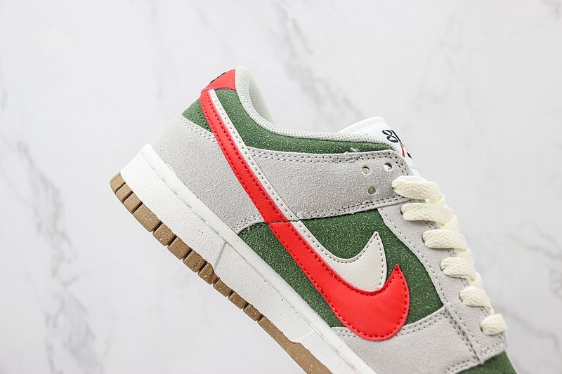Nike Dunk Low "Sail Green/Red" фото № 3
