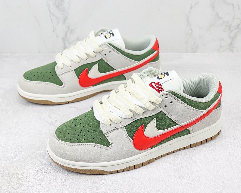 Nike Dunk Low "Sail Green/Red" фото № 5