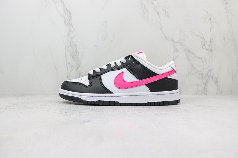 Nike Dunk Low "Black/Fierce Pink" фото № 2