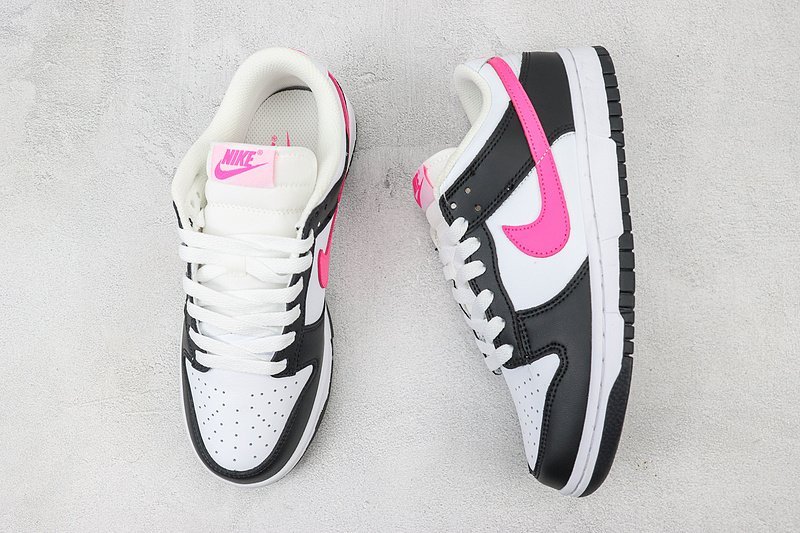 Nike Dunk Low "Black/Fierce Pink" фото № 6