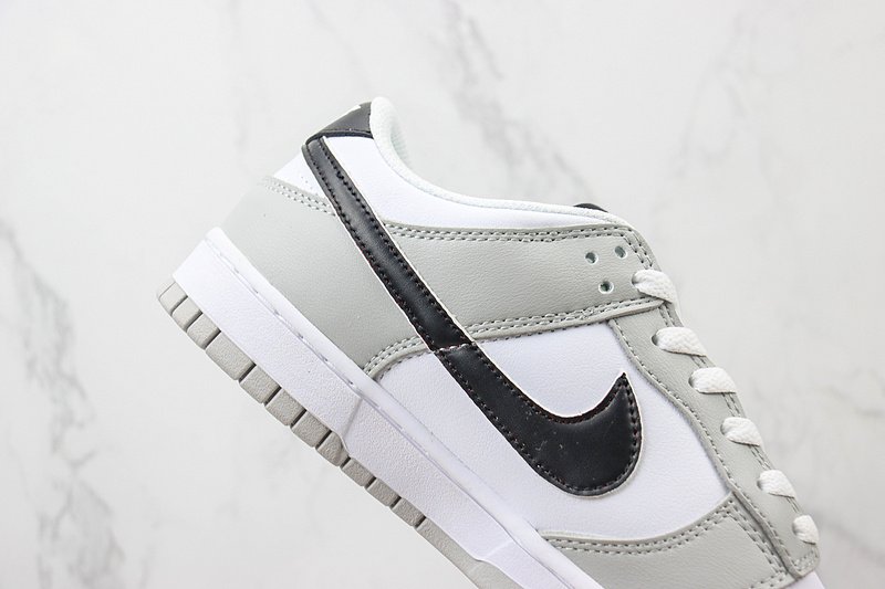 Nike Dunk Low "White/Wolf Grey/Black" фото № 3