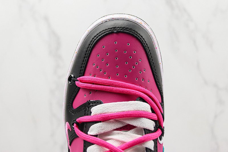 Nike Dunk Low Multi Swoosh "Pink/Black" фото № 3