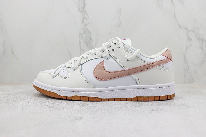 Nike SB Dunk Low "White/Light Pink" фото № 2