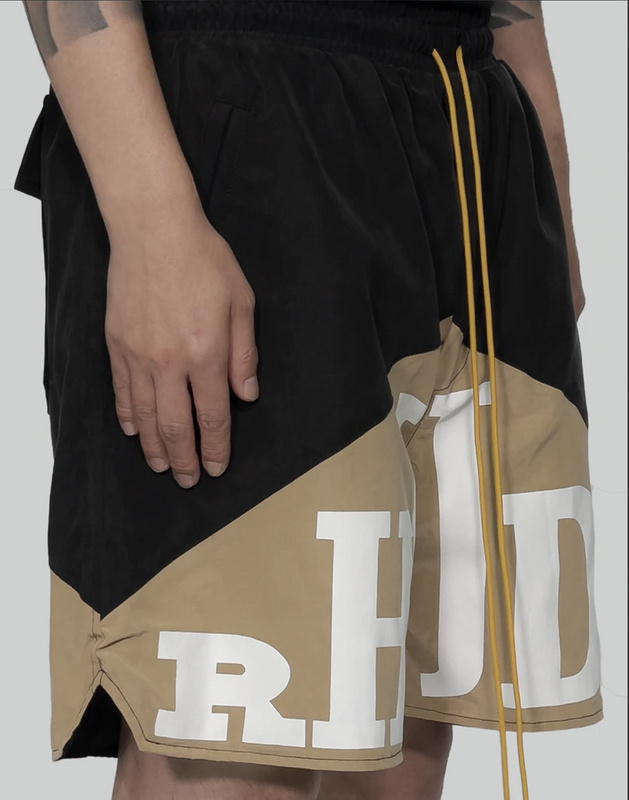 Шорты Rhude Beige Bottom "Black" фото № 7
