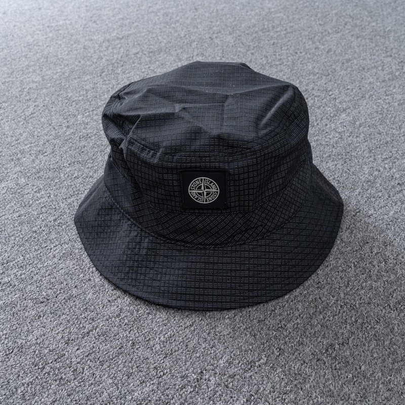 Панамка Stone Island With Black Logo Brand "Black" фото № 4