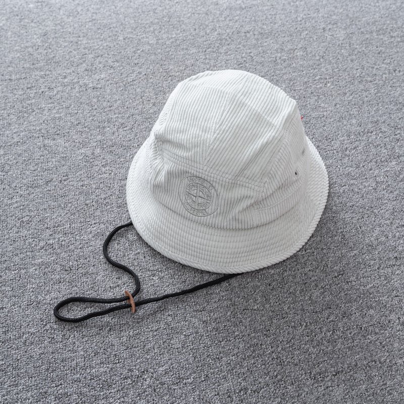Панамка Stone Island X Supreme With Logo "White" фото № 2