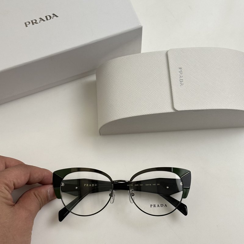 Оправа для очков Prada Round Shaped With Top Colorful Stripes "Black" фото № 2