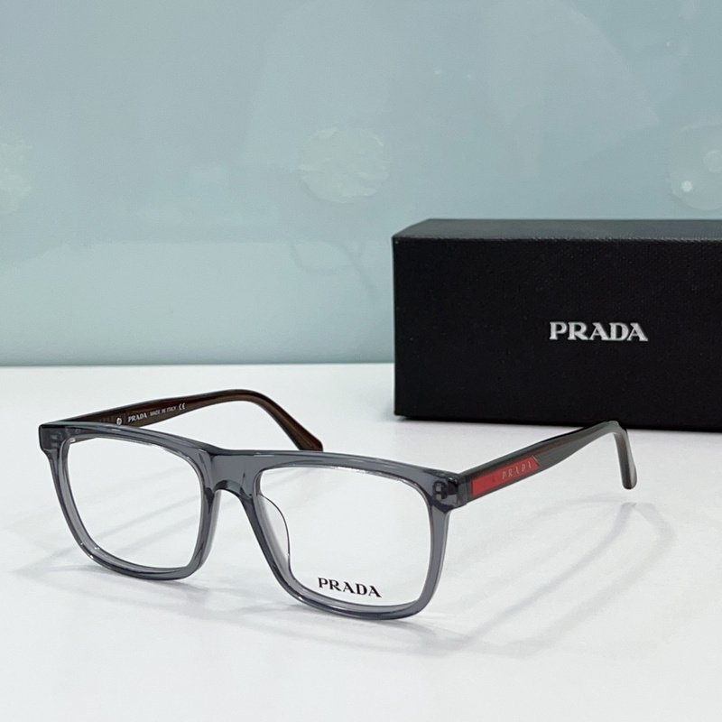 Оправа для очков Prada Frame With Logo Inside Red Figure "Gray" фото № 2
